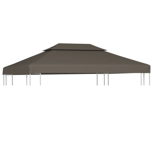 2-Tier Gazebo Top Cover 1 oz/ft² 13.1'x9.8' Taupe