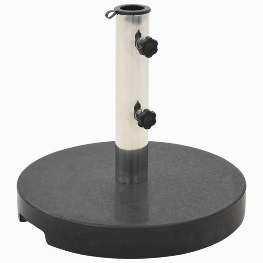 Parasol Base Granite 44.1 lb Round Black