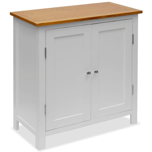 Cupboard 27.6"x13.8"x29.5" Solid Oak Wood