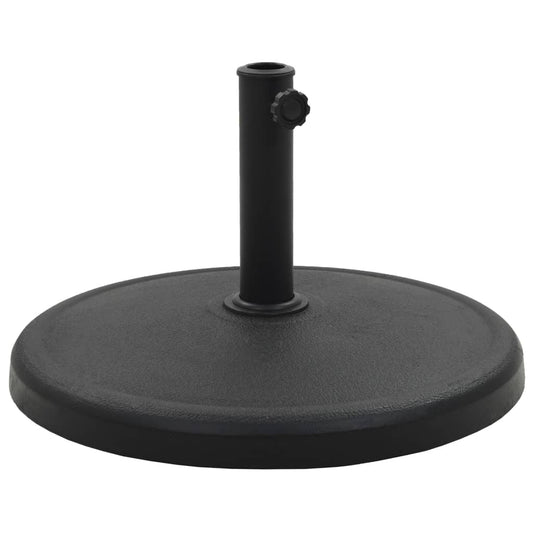 Parasol Base Round Polyresin 41.9 lb Black