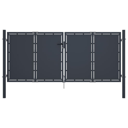 Garden Gate Steel 118.1"x49.2" Anthracite