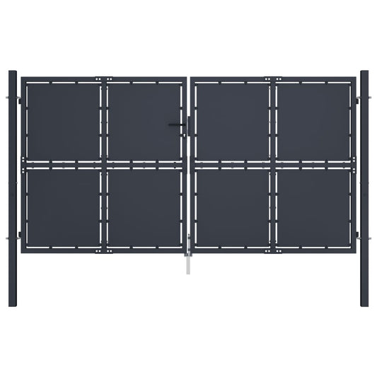 Garden Gate Steel 118.1"x59.1" Anthracite