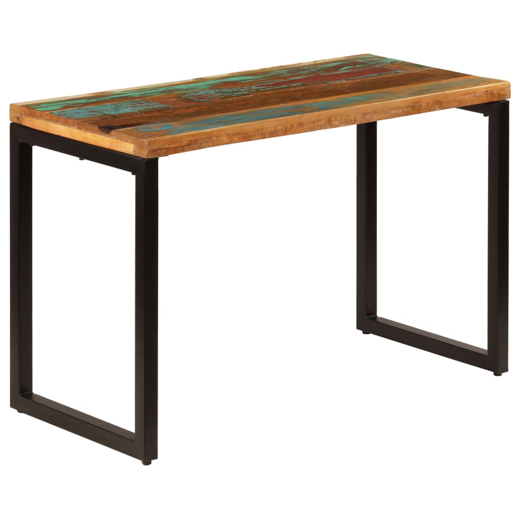 Dining Table 45.3"x21.7"x29.9"  Solid Reclaimed Wood and Steel