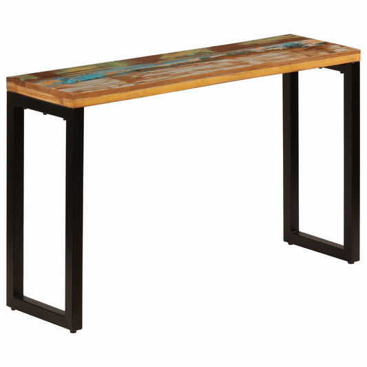Console Table 47.2"x13.8"x29.9" Solid Reclaimed Wood and Steel