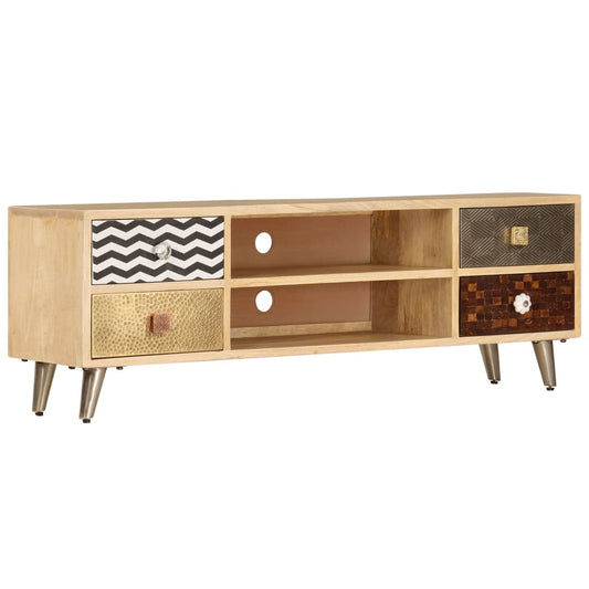 TV Cabinet 47.2"x11.8"x15.7" Solid Mango Wood
