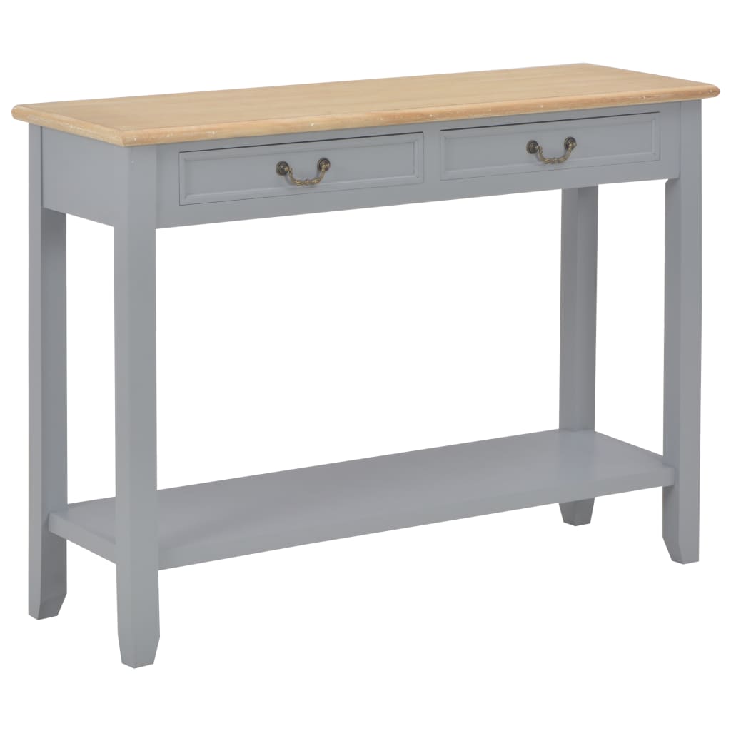 Console Table Gray 43.3"x13.7"x31.4" Wood