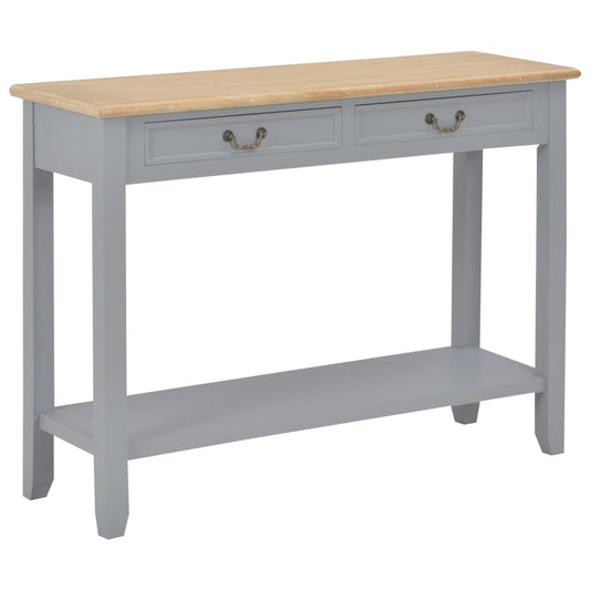 Console Table Gray 43.3"x13.7"x31.4" Wood
