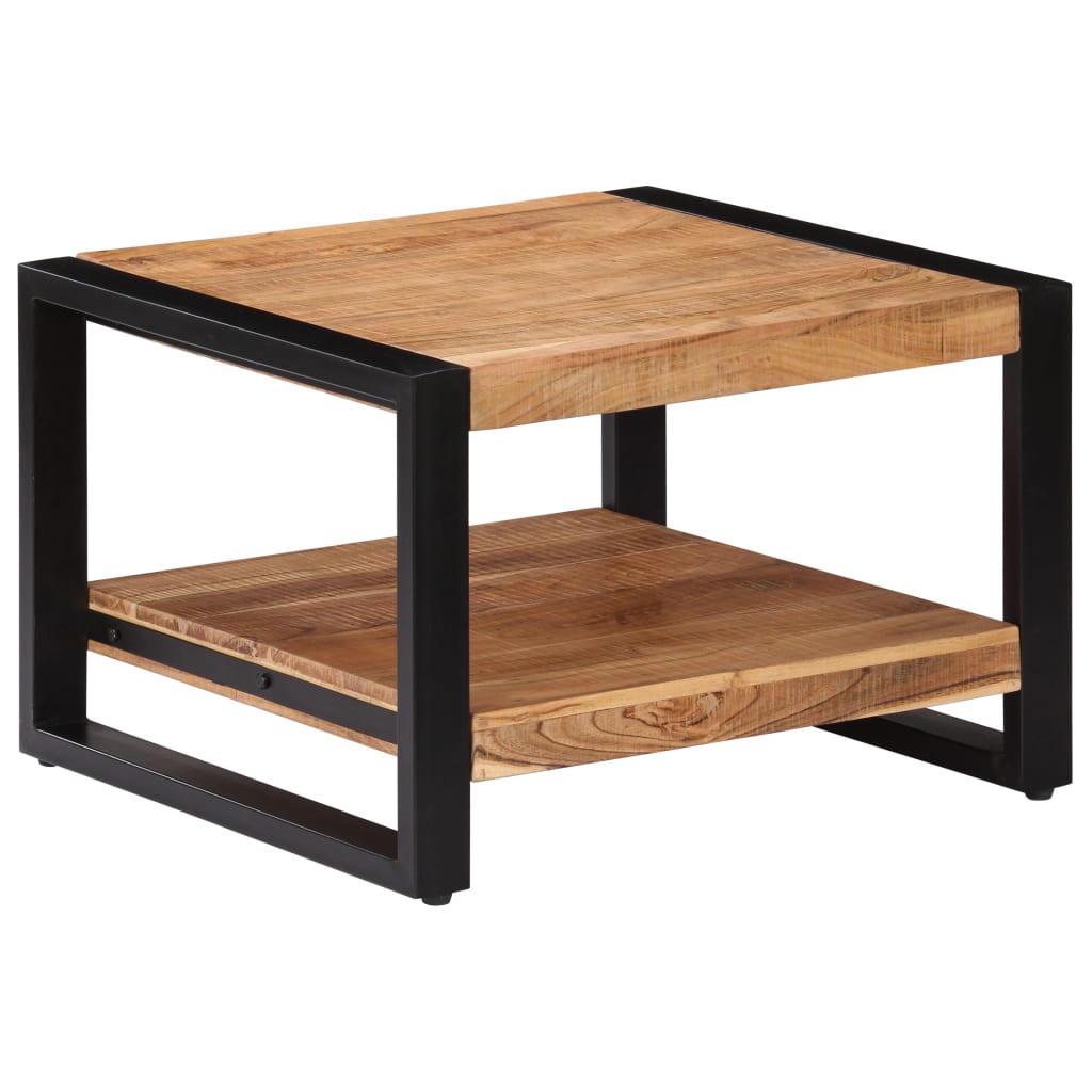 Coffee Table 23.6"x23.6"x15.7" Solid Acacia Wood