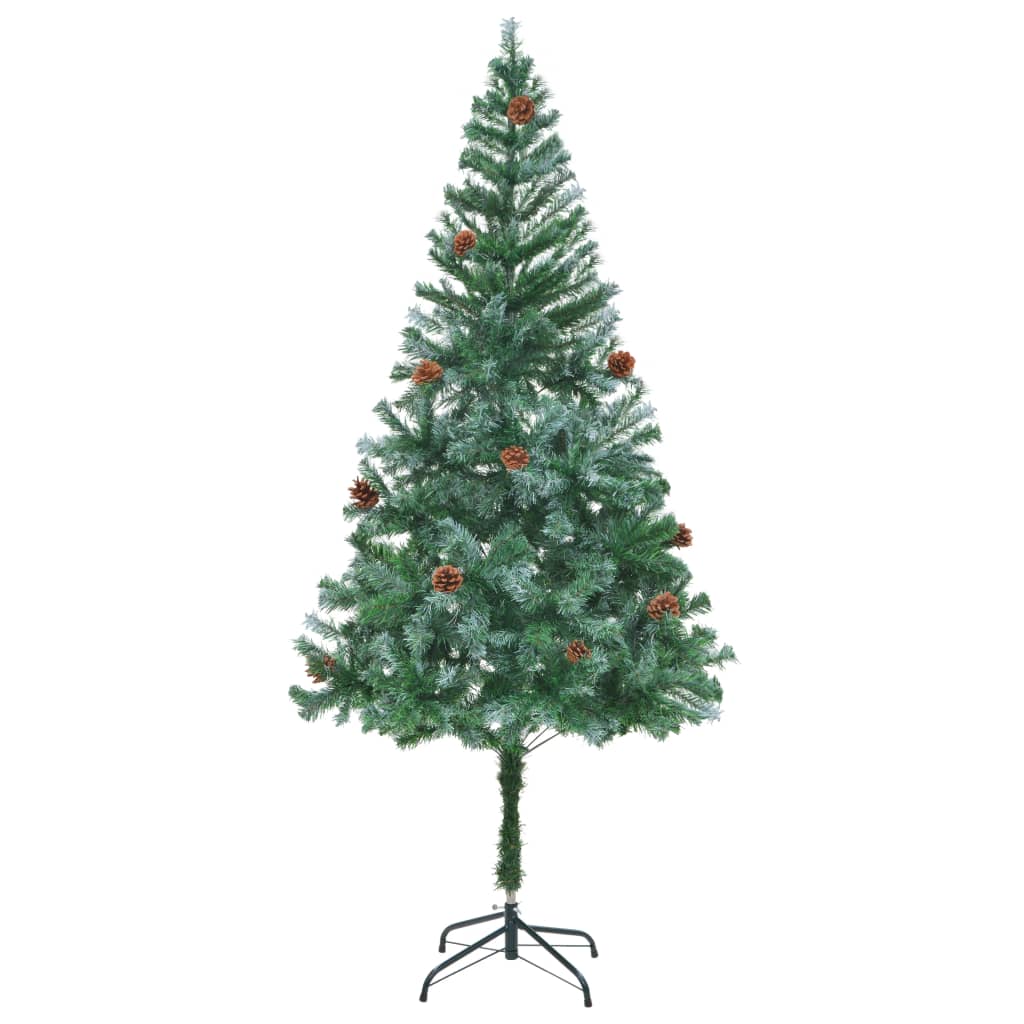 Artificial Christmas Tree with Pinecones 6 ft