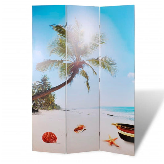 Folding Room Divider 47.2"x66.9" Beach