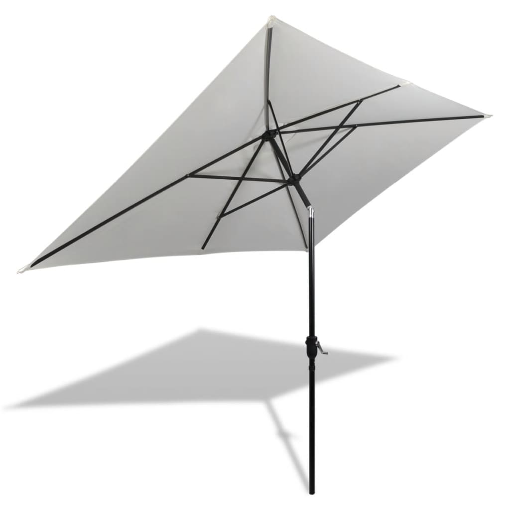Parasol 78.7"x118.1" Sand White Rectangular