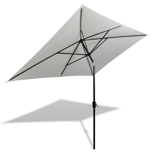 Parasol 78.7"x118.1" Sand White Rectangular
