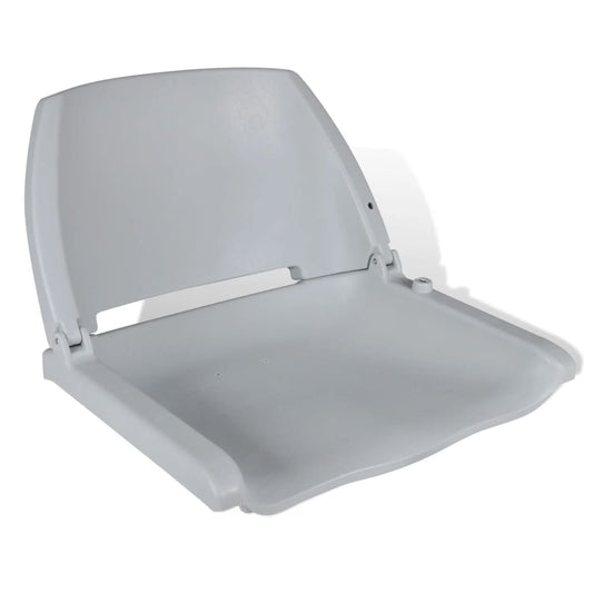 Boat Seat Foldable Backrest No Pillow Gray 16.1"x20.1"x18.9"