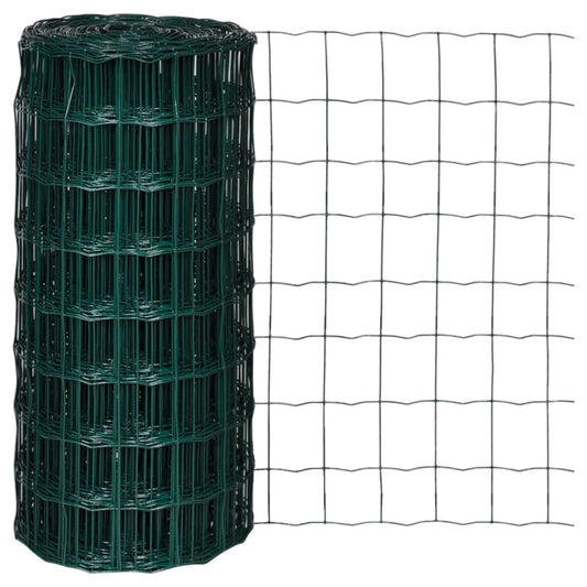 Euro Fence Steel 32.8ft x 2.6ft Green