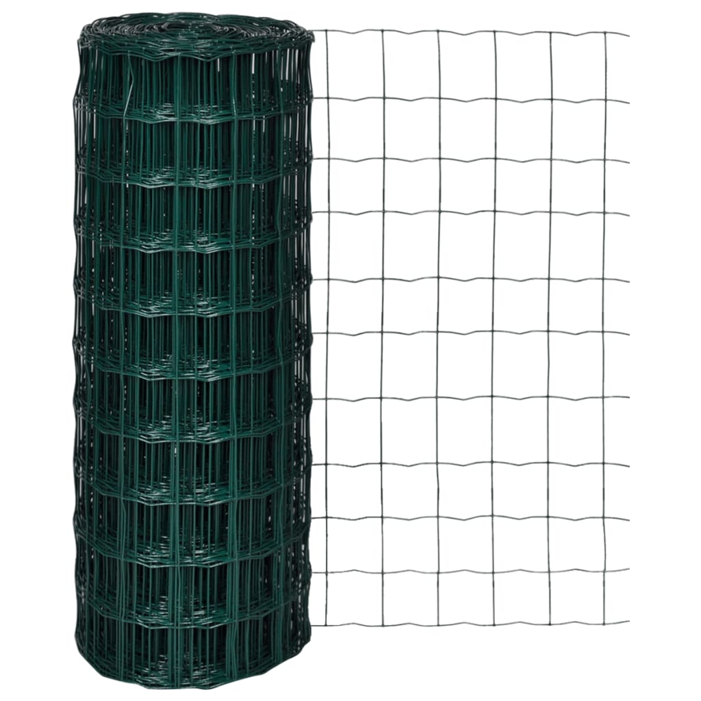 Euro Fence Steel 32.8ft x 3.3ft Green