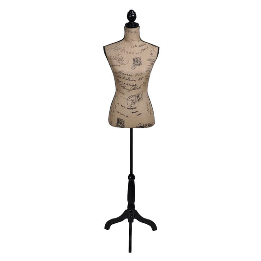 Ladies Bust Display Bust Brown Black Jute Female Mannequin Display