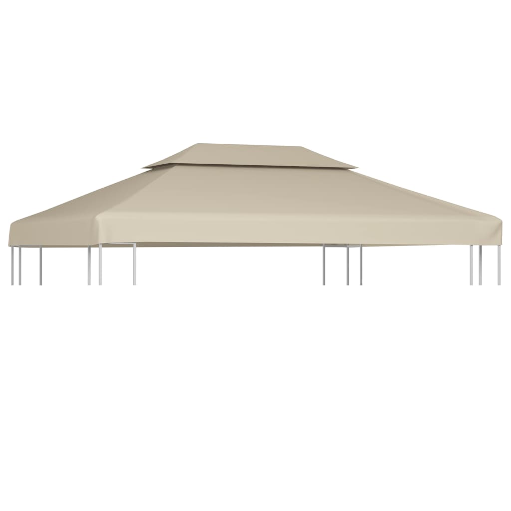 Gazebo Cover Canopy Replacement 9.14 oz/yd² Beige 10'x13'
