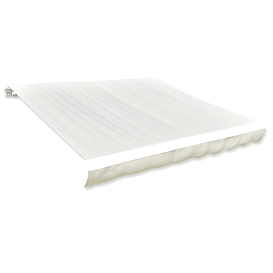Awning Top Sunshade Canvas Cream 19.7'x9.8' (Frame Not Included)