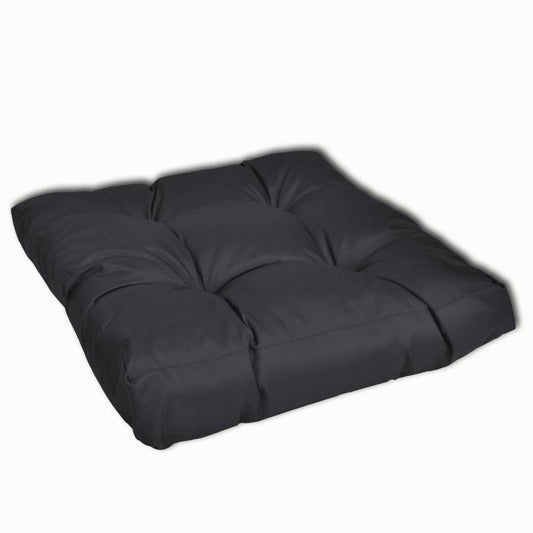 Upholstered Seat Cushion 19.7" x 19.7" x 3.9" Gray