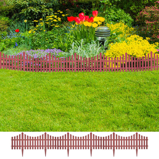 17 pcs Lawn Dividers 32.8 ft Brown