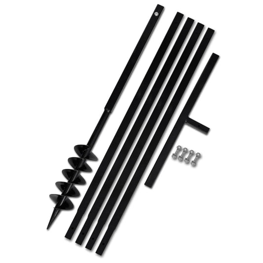 Ground Drill Handle 3.94" with Extension Tube 16'4" Steel