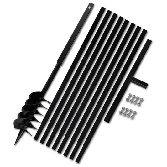 Ground Drill Handle 4.72" with Extension Tube 29'6" Steel