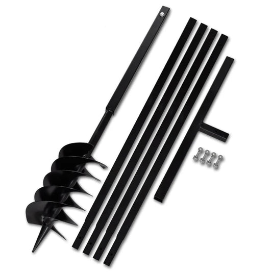 Ground Drill Handle 5.9" with Extension Tube 16'4" Steel