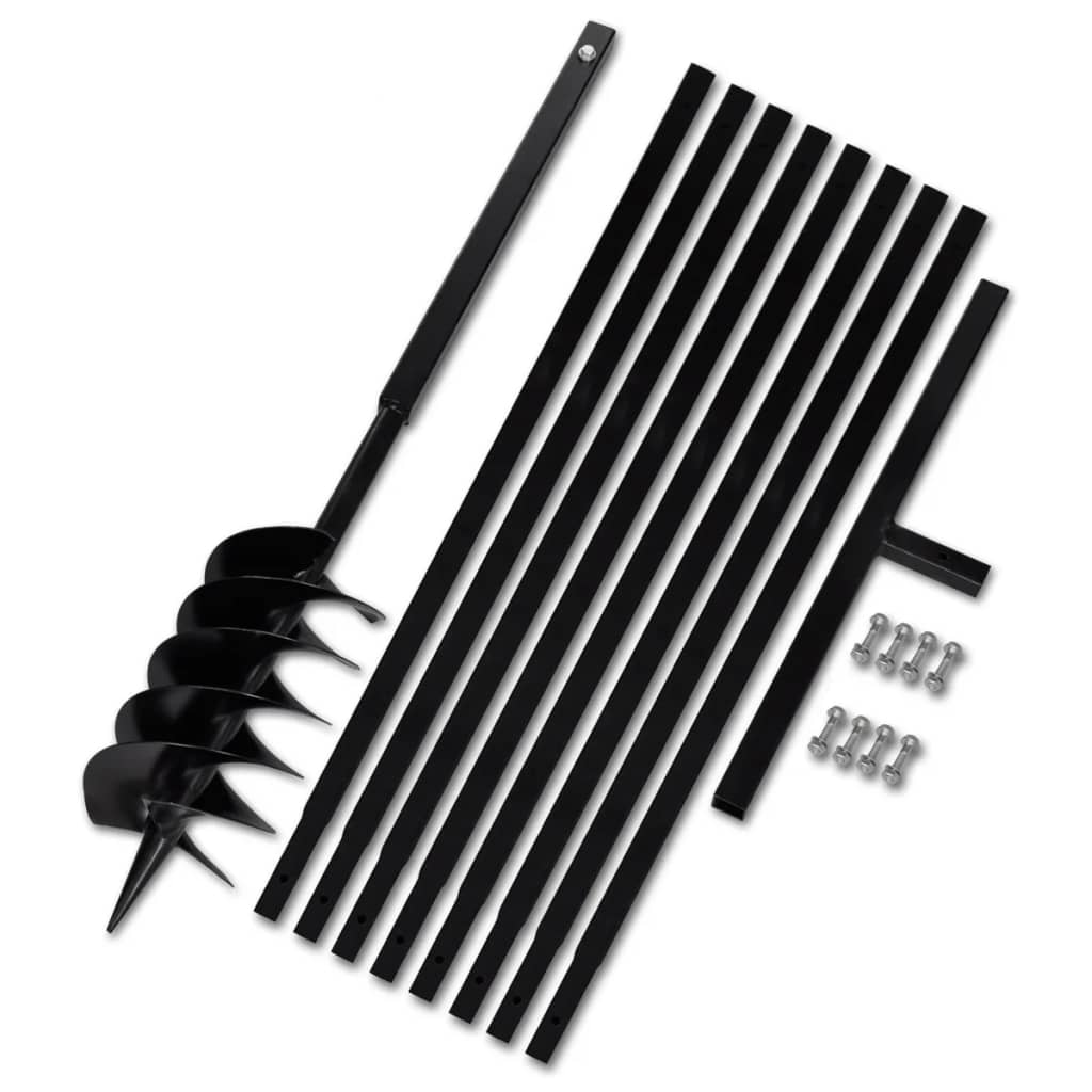 Ground Drill Handle 5.9" with Extension Tube 29'6" Steel