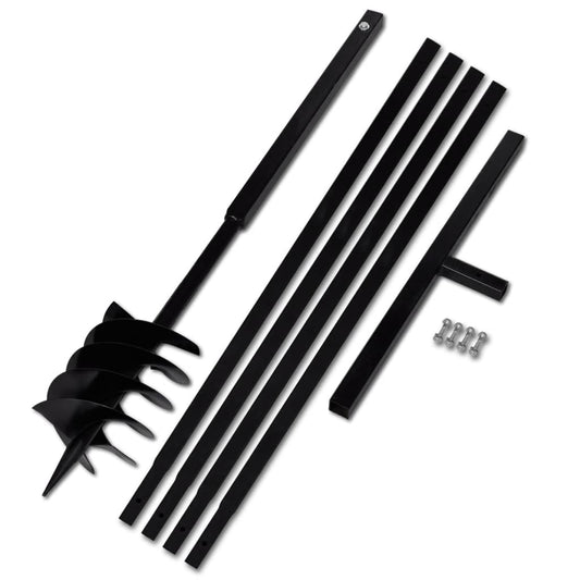 Ground Drill Handle 7.09" with Extension Tube 16'4" Steel