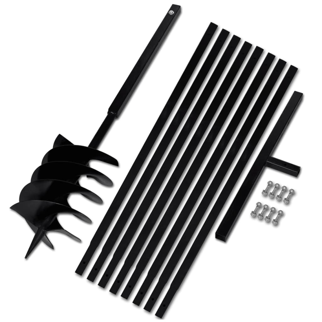 Ground Drill Handle 7.87" with Extension Tube 29'6" Steel