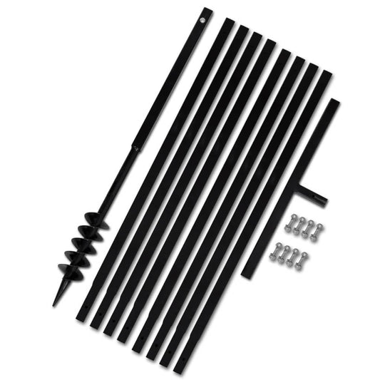 Ground Drill Handle 3.15" with Extension Tube 29'6" Steel