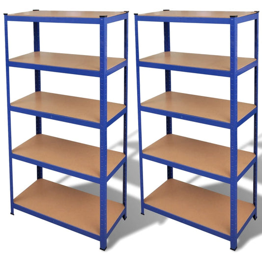 Storage Shelf Blue 2pcs