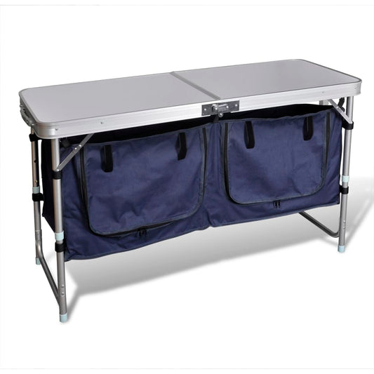 Foldable Camping Cupboard with Aluminum Frame