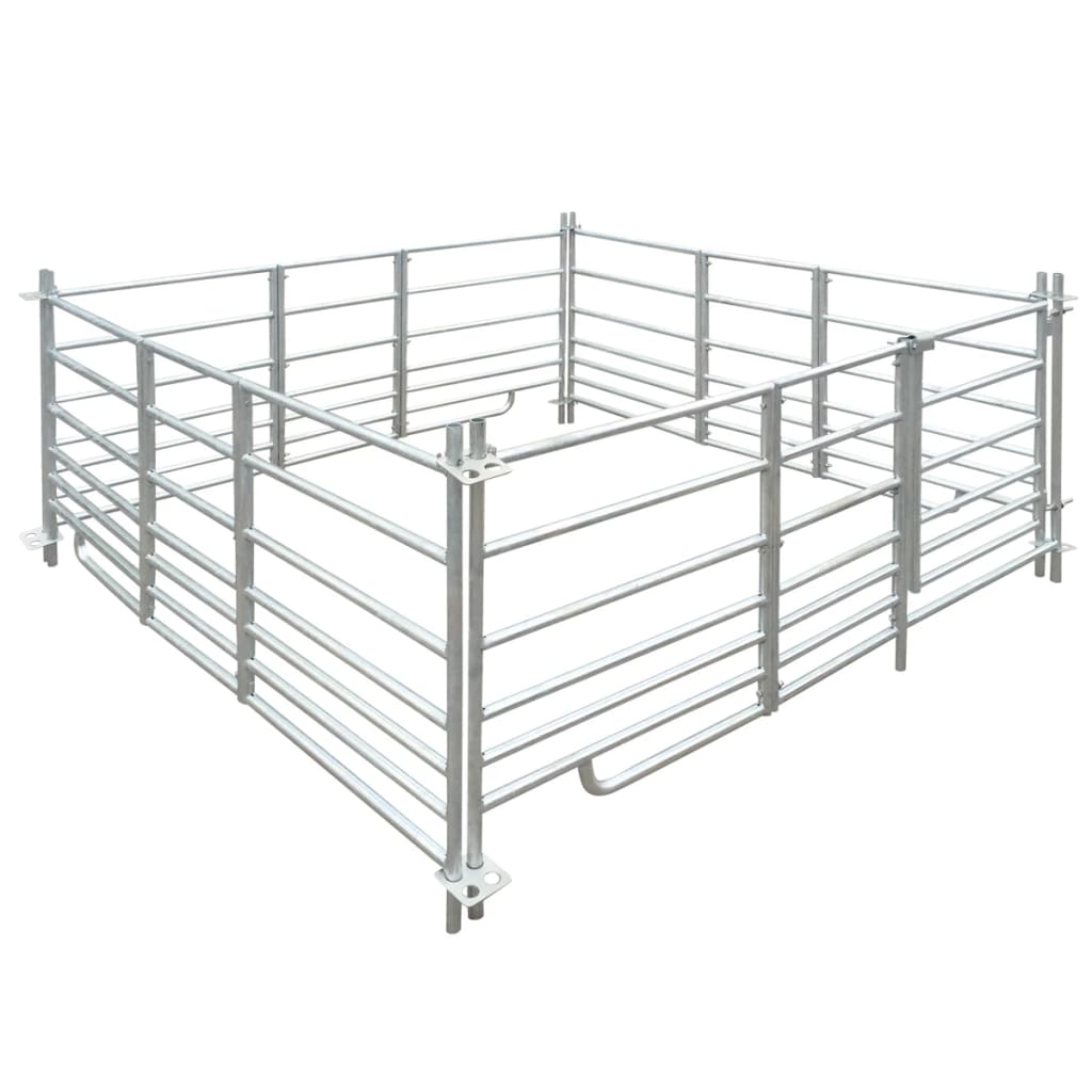 4-Panel Sheep Pen Galvanized Steel 72"x72"x36.2"