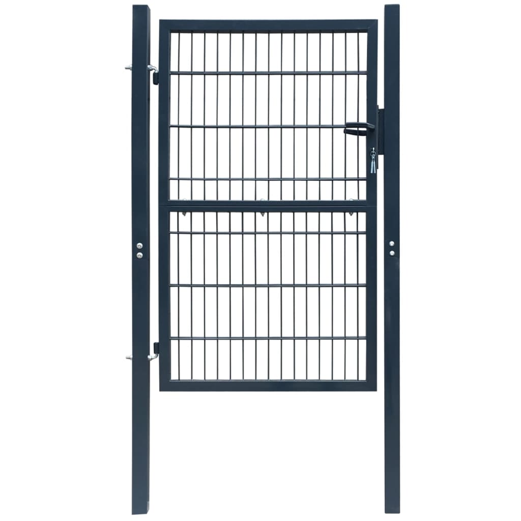 Fence Gate Steel 41.7"x97.6" Anthracite