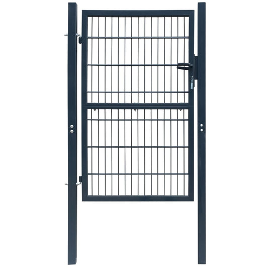 Fence Gate Steel 41.7"x97.6" Anthracite