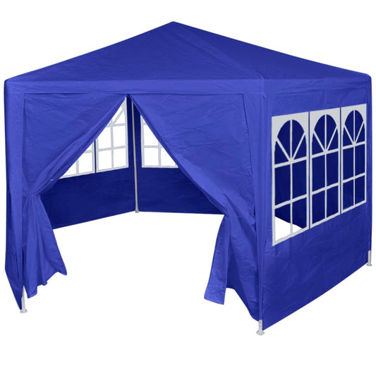 Marquee with 6 Side Walls Blue 6.6'x6.6'