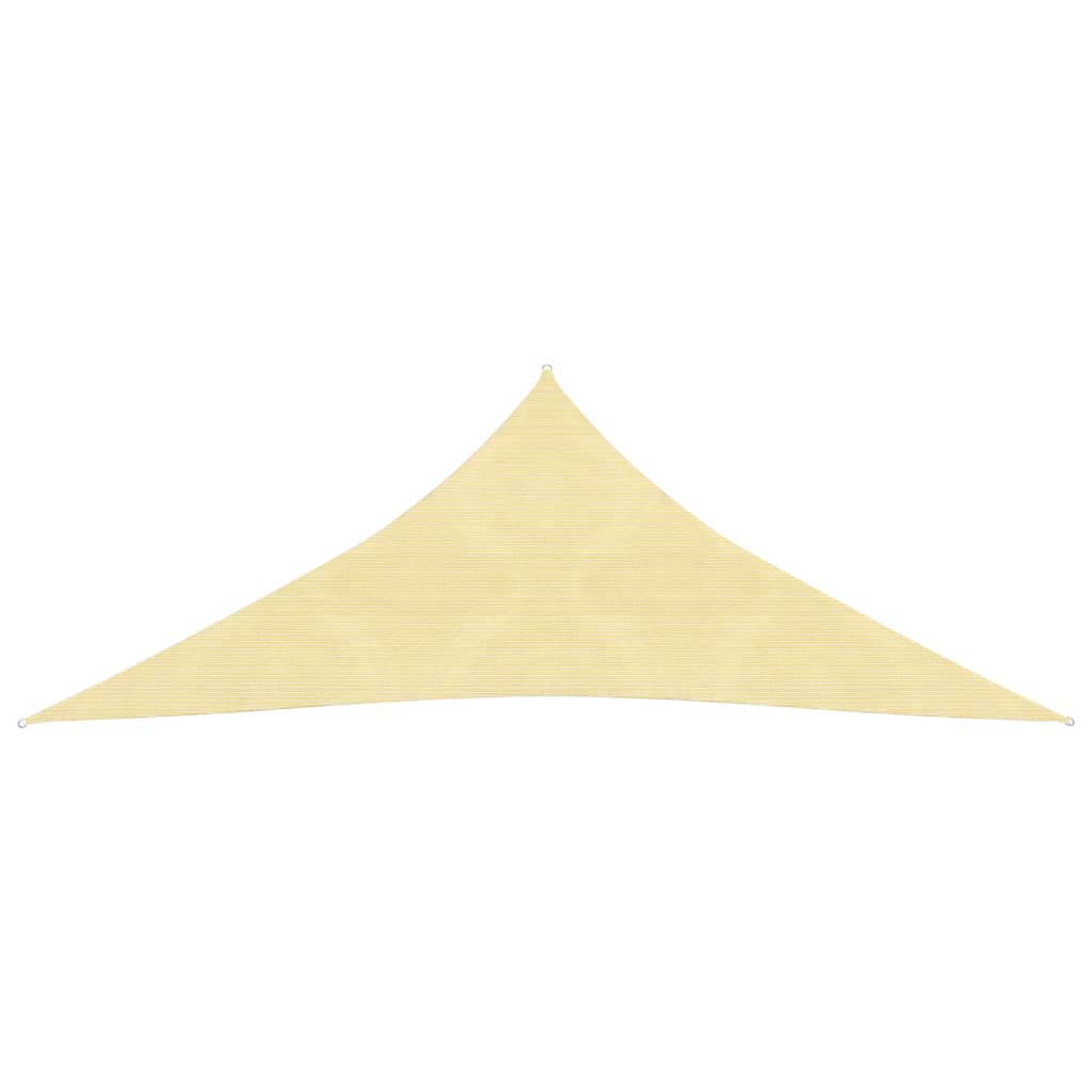 Sunshade Sail HDPE Triangular 11.8'x11.8'x11.8' Beige
