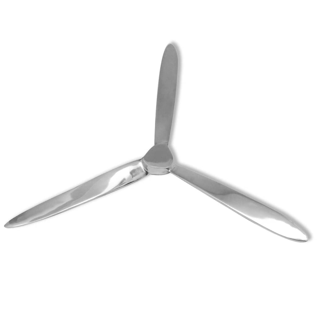 Wall-Mounted Propeller Aluminum Silver 27.6"