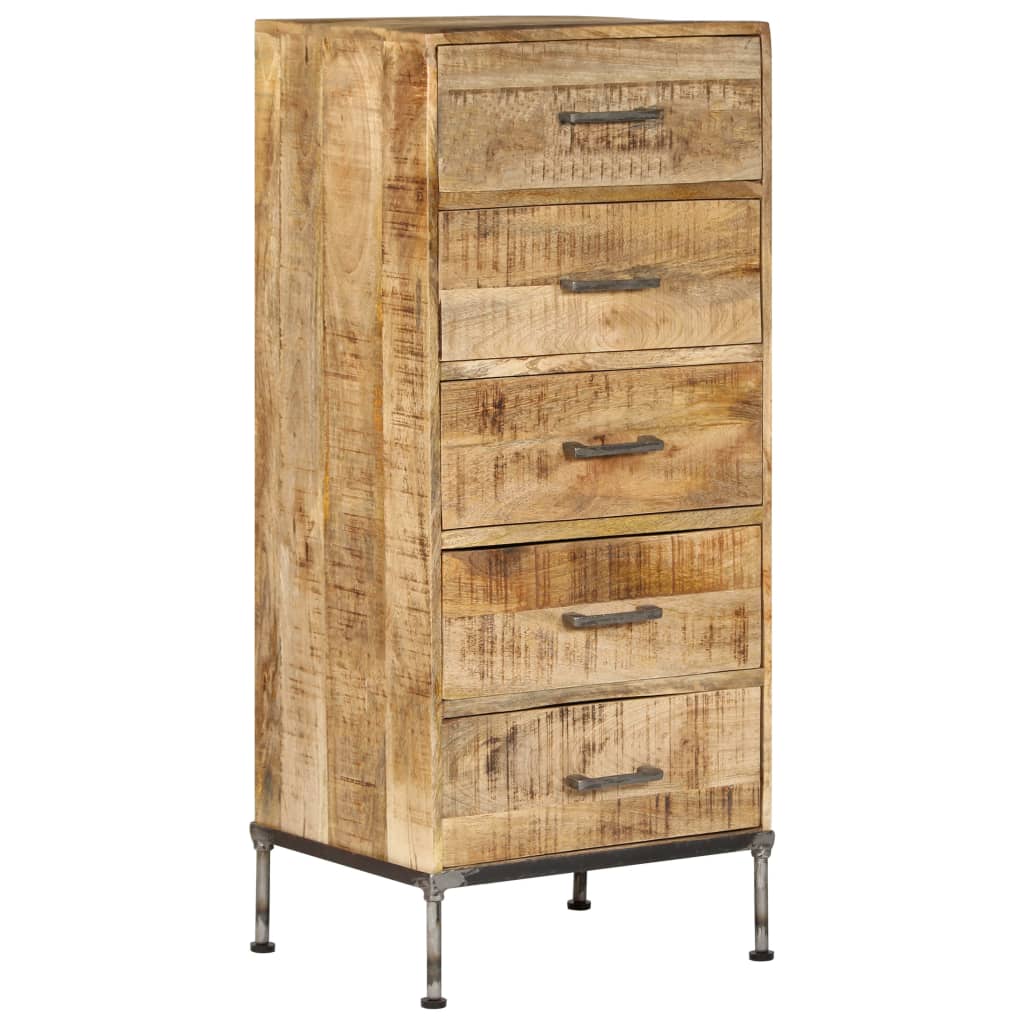 Chest of Drawers 17.7"x13.8"x41.7" Solid Mango Wood