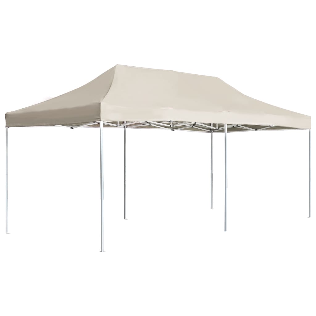 Professional Folding Party Tent Aluminum 19.7'x9.8' Cream