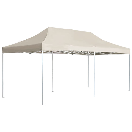 Professional Folding Party Tent Aluminum 19.7'x9.8' Cream