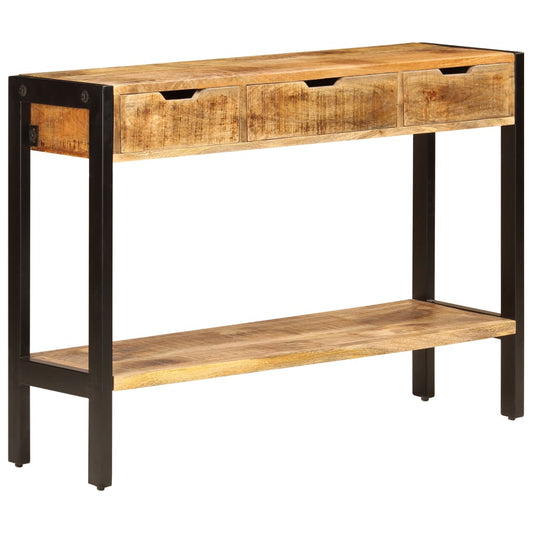 Sideboard with 3 Drawers 43.3"x13.8"x29.5" Solid Mango Wood