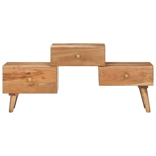 TV Cabinet 42.5"x11.8"x19.3" Solid Acacia Wood