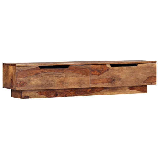 TV Cabinet 57"x11.8"x11.8" Solid Sheesham Wood