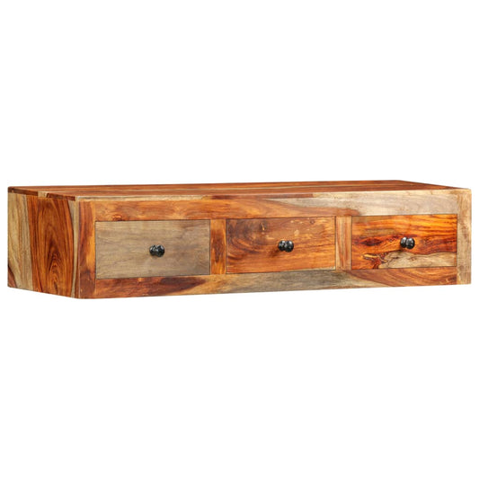 Wall Console Table 39.3"x9.8"x7.8" Solid Sheesham Wood