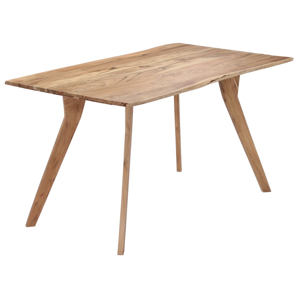 Dining Table 55.1"x31.5"x29.9" Solid Acacia Wood