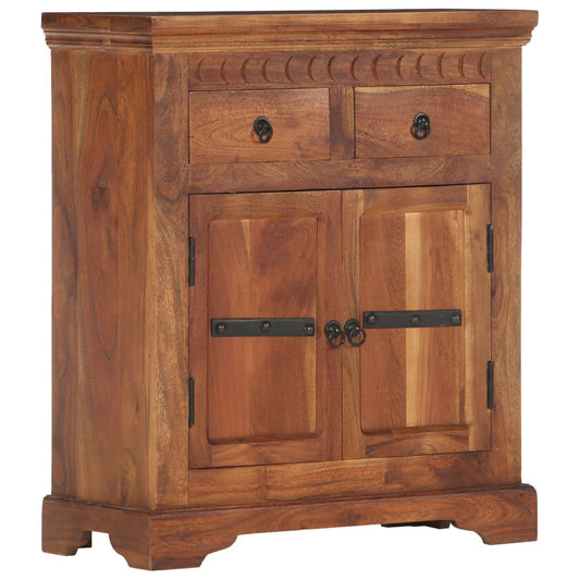 Sideboard 24.8"x11.8"x29.5" Solid Acacia Wood