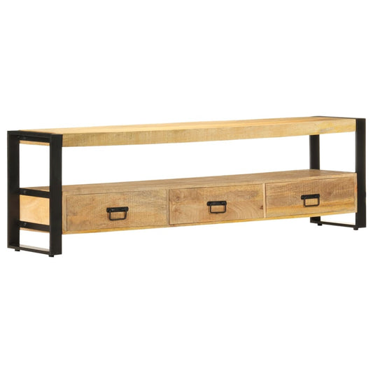 TV Cabinet 59.1"x11.8"x17.7" Solid Mango Wood