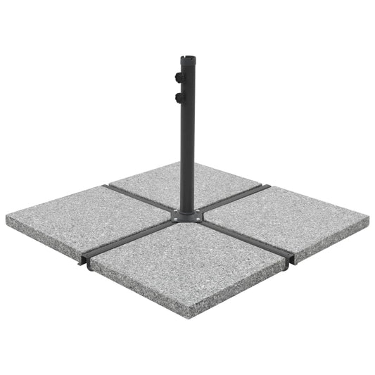 Umbrella Weight Plates 4 pcs Gray Granite Square 220.5 lb